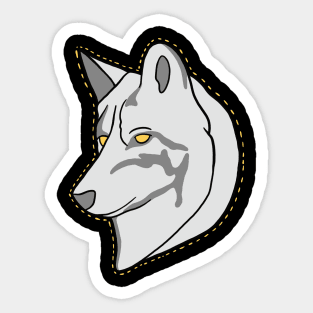 Wolf Glowing in the Dark Sticker